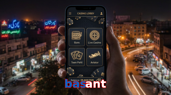 Main screen of Basant app page for PK players